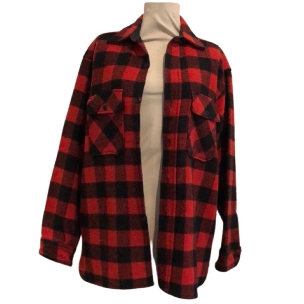 Vintage Buffalo plaid flannel shacket!! - Picture 1 of 4